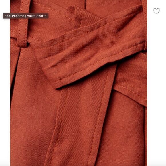 Sandro Paris High Waisted Eddi Paperbag Pleated Shorts - Picture 4 of 7